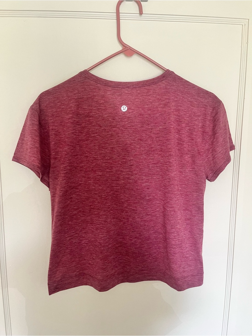 lululemon athletica Heathered Burgundy Short Sleeve Tee